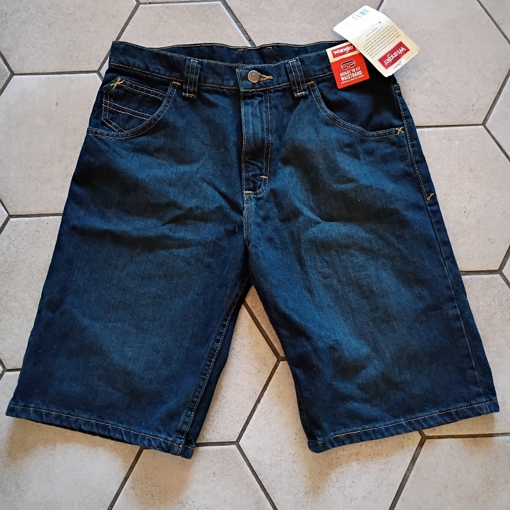 Boys Blue Denim Shorts Size 18